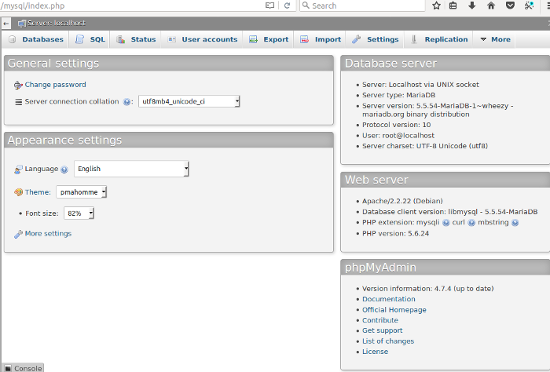 Как обновить phpmyadmin