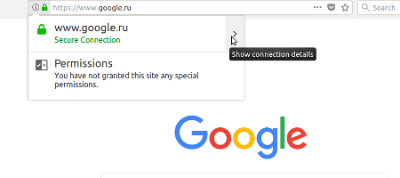 Просмотреть SSL сертификат