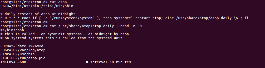 посмотреть cron