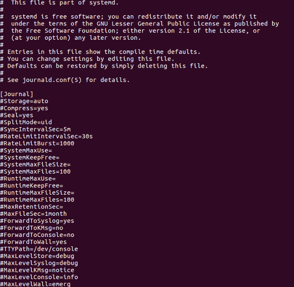 systemd journald