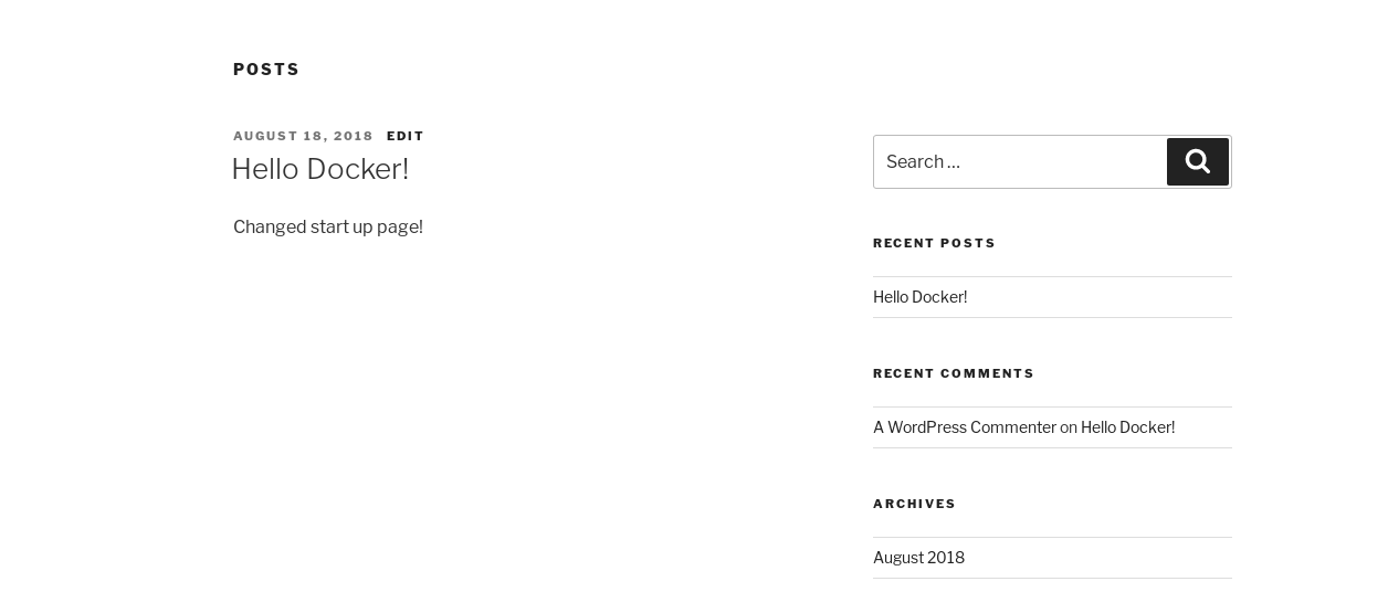Docker compose volumes
