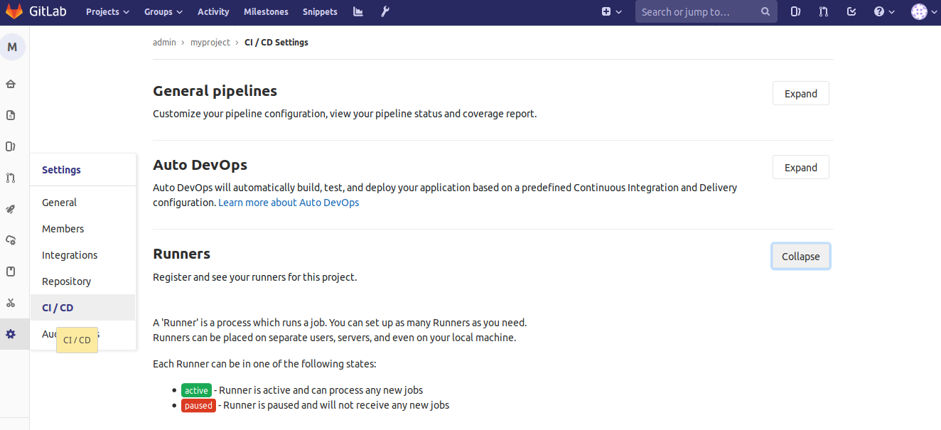 gitlab-runner token