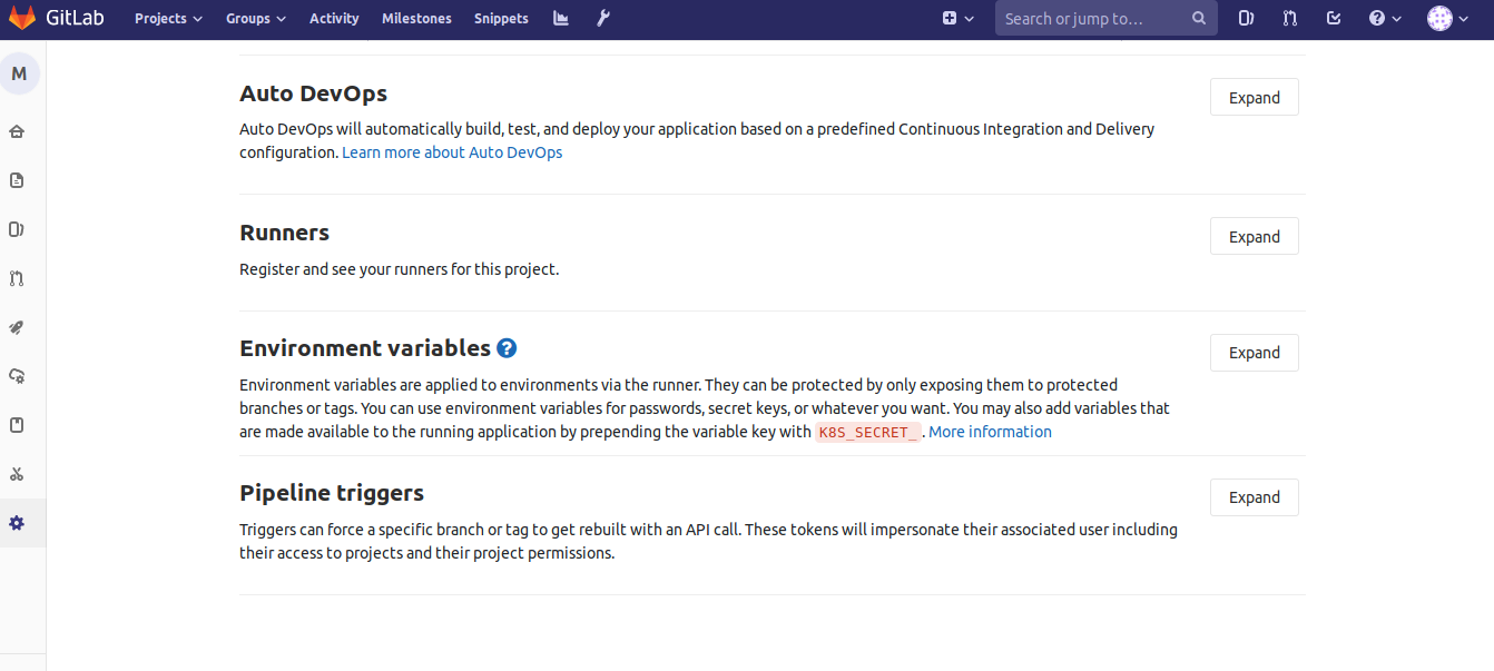 gitlab ci variables