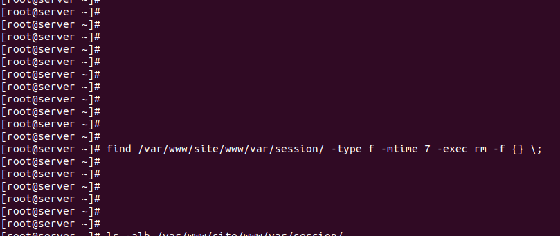 Удаление старых файлов Linux