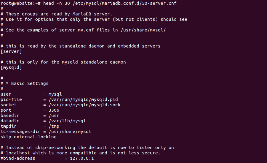 mysql bind