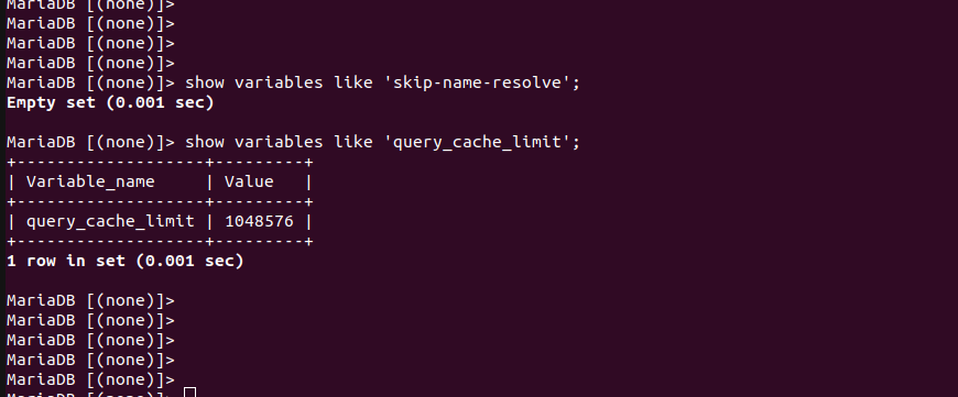mysql параметры