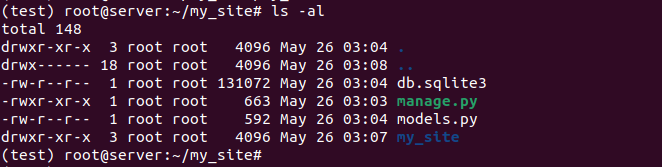 sqlite django