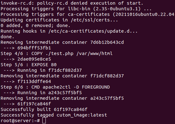 docker контейнер с апачи