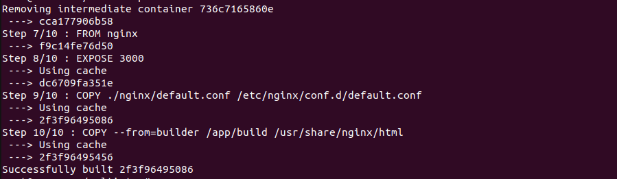 Dockerfile multistage