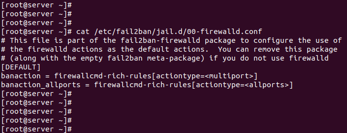 fail2ban status