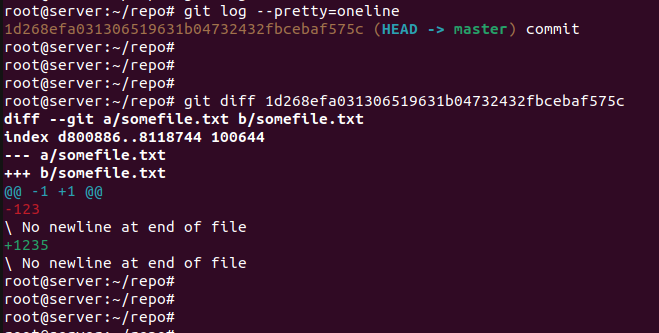 git diff commit