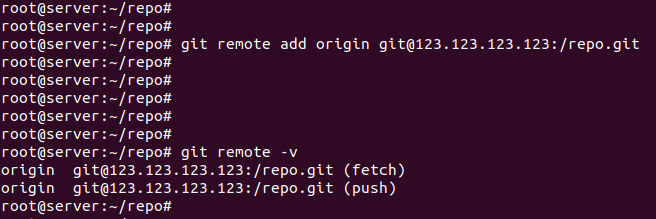 git remote add