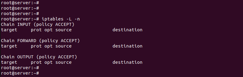 iptables посмотреть правила