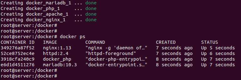 docker-compose.yml для LAMP