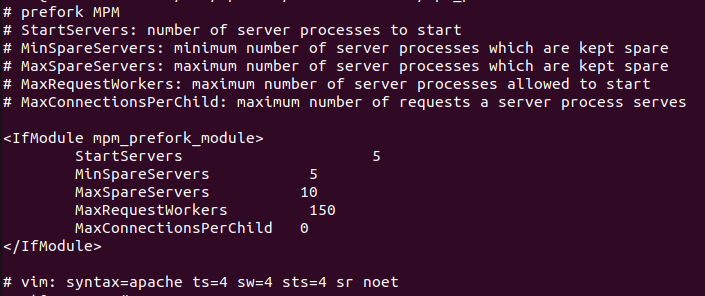 Apache prefork
