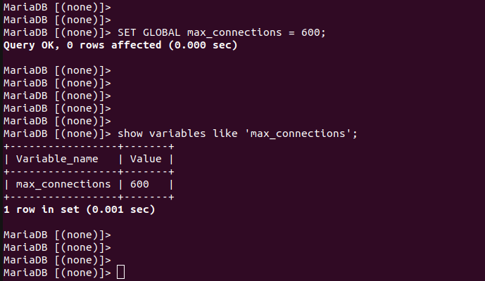 Глобальные переменные MySQL и SET GLOBAL