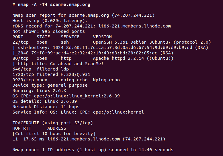 nmap для сканирования портов, как пользоваться утилитой