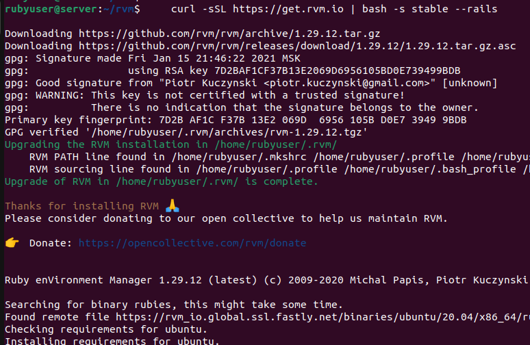 ruby rvm