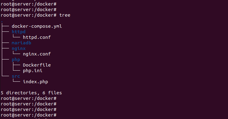Запуск LAMP через docker-compose.yml