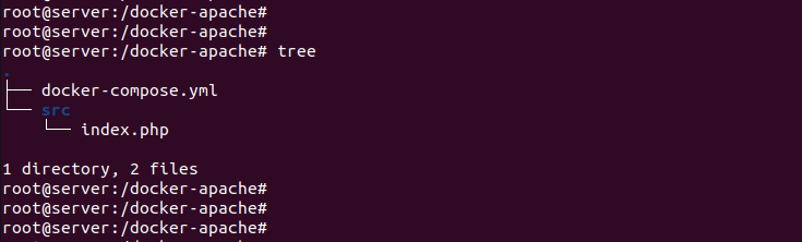 docker-compose.yml для запуска Apache
