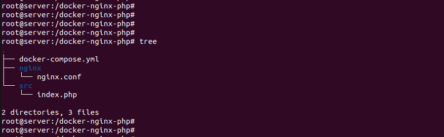 docker-compose.yml для запуска nginx с PHP