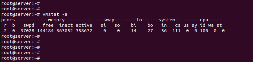 vmstat -a